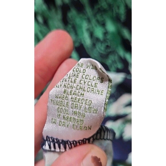 VTG Donna Morgan 8 Peacock Blue Green Stretch Resort Cruise Knee Length Dress - Picture 9 of 9